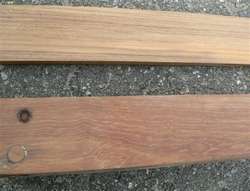 The top one is teak, the lower one is Iroko